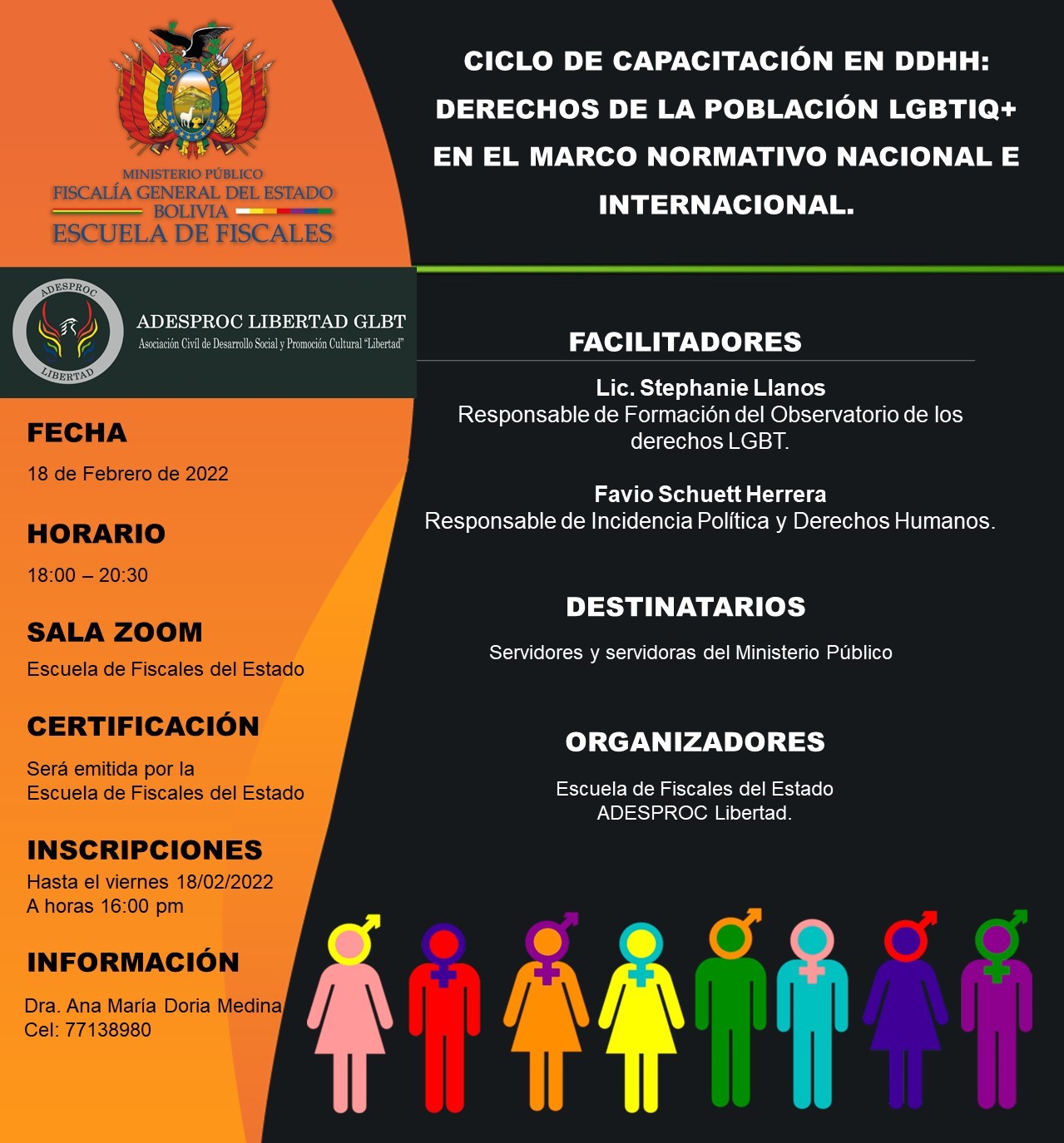 CICLO DE CAPACITACIÓN EN DERECHOS HUMANOS:  DERECHOS DE LA POBLACIÓN LGBTIQ+, EN EL MARCO NORMATIVO NACIONAL E INTERNACIONAL